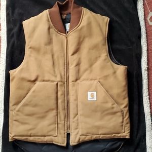 Carhartt canvas work vest.